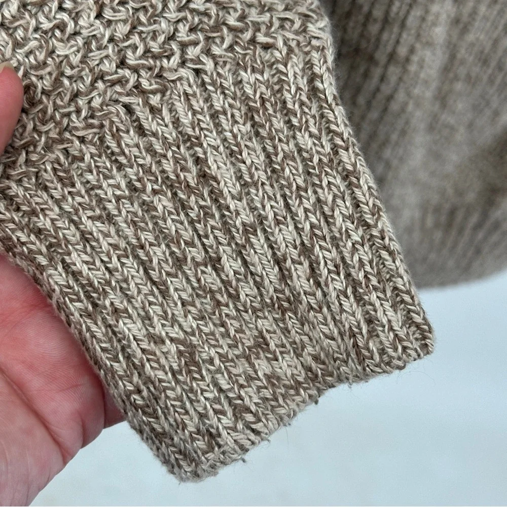 RedHead Large Tan Heather‎ Crewneck Henley Sweater Cotton Blend Rugged Outdoorsy